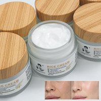 Crème hydratante pour le visage au collagène et aux céramides, soin quotidien lissant à la vitamine C et à l'acide hyaluronique, marque privée OEM ODM