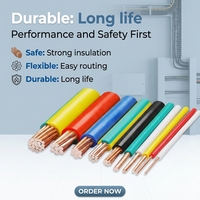 Cable Eléctrico Trenzado de Cobre Puro al 99.9%, BVR H07V-R 2.5mm2 4mm2, Retardante de Llama, Flexible, para Cableado Doméstico