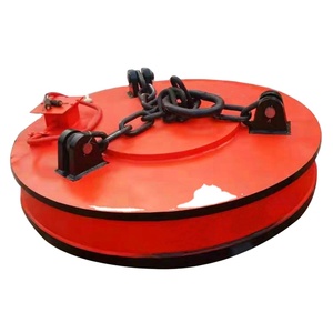 Excavadora o grúa Use imán de elevación para levantar desechos - Product Image 1