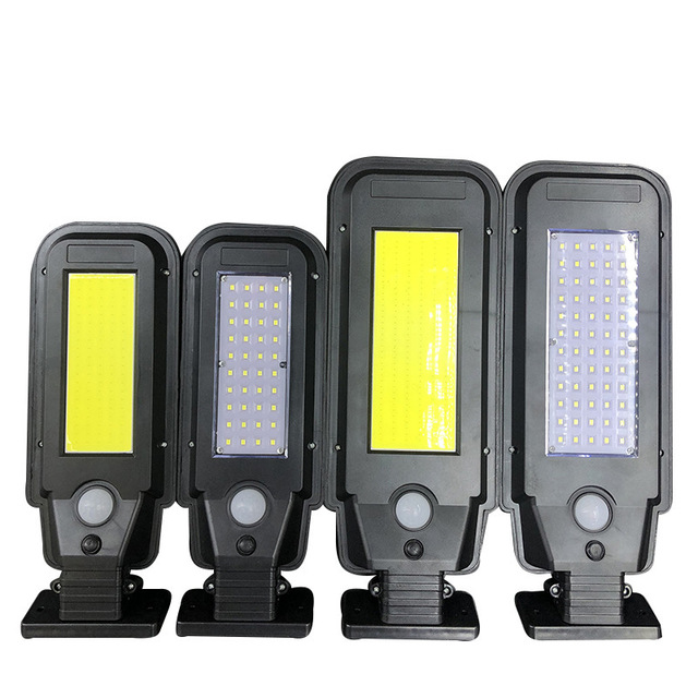 Energy Saving 3 Modes Intelligent Smart Body Induction Outdoor Hanging Garden High Brightness COB SMD Solar Panel Street Light
