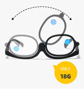 Lunettes de maquillage multicolores à bas prix lentilles bloquant la lumière bleue dames lunettes de lecture demi-lune en plastique - Product Image 2