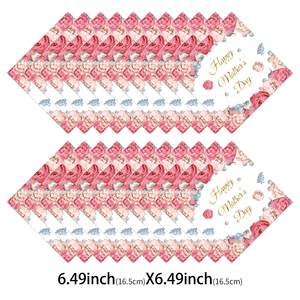 Lot de Vaisselle Jetable Moderne en Forme de Cœur pour la Fête des Mères – Assiettes, Gobelets, Fourchettes, Cuillères et Serviettes en <span class=keywords><strong>Papier</strong></span> pour la Famille (Vente en Gros) - Product Image 4