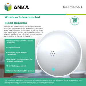 Anka Mini Sensor De Vazamento De Água Sem Fio 10 Anos Bateria Detector De Vazamento De Água - Product Image 2