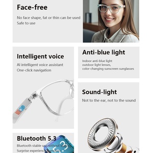 スマートオーディオビデオHUD AR録画とカラーチェンジテクノロジーAIスマートグラス、2Kカメラディスプレイ、トランジションレンズ搭載 - Product Image 5