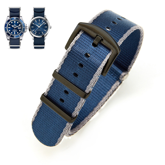 High Quality Nylon Strap for Omega Seahorse Ghost NATO Comcas Canvas Strap 20 22mm