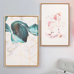 HOFINE Ölgemälde Set gerahmte Wand kunst Dekor Wohnkultur Stücke Luxus Wohnzimmer gerahmte Leinwand druck