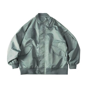 <span class=keywords><strong>Veste</strong></span> vintage utilitaire streetwear imperméable coupe-vent oversize décontractée classique délavée à l'acide multi-poches durable gothique - Product Image 3