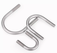 Boulons en U en acier inoxydable ISO Standard 304 316, DIN 3570, colliers de serrage pour tuyaux, colliers de serrage pour tuyaux à bride, galvanisés