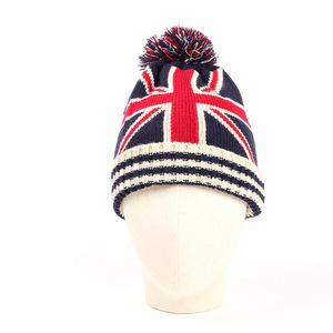 Européen et Américain Automne Hiver Riz Drapeau Étoile Rayé Acrylique <span class=keywords><strong>Bonnet</strong></span> Tricoté Hommes Femmes Chaud Boule Tissu Commun - Product Image 2