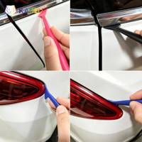 Juego de Herramientas para Plastificar KADELI, 3 Piezas, Espátula de Plástico para Bordes de Vinilo para Automóviles