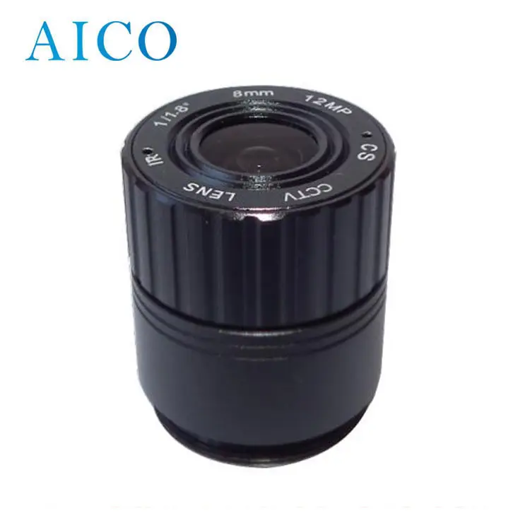 high resolution 12mp aperture F1.8 8mm 12 mp 1/1.8 inch 8 mm 12megapixel ir corrected cs mount fixed cctv camera lenses lens