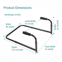 Barre de soutien médical pour lit, pour personnes âgées, en aluminium, design réglable, sac de rangement gratuit, fixation, fournitures thérapeutiques