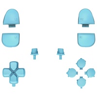 Boutons personnalisés Heaven Blue DIY pour manette PS5 BDM-030/040/050 : D-pad, R1 L1 R2 L2, gâchettes, Share, Options, boutons latéraux - Kit complet