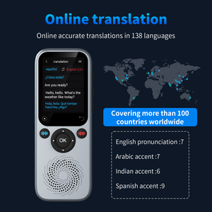 Popular equipo de traducción de 138 idiomas en línea fuera de línea voz portátil traducción de idiomas bidireccional compatible con traducción de fotos - Product Image 2