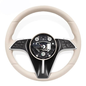 <span class=keywords><strong>Volant</strong></span> en cuir beige personnalisé pour Mercedes Benz GLE53 GLE 63 C43 <span class=keywords><strong>W208</strong></span> W222 E250 E350 A250 - Product Image 1