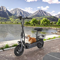 Trottinette électrique pliable pour adultes 500W, batterie lithium 10500mAh, autonomie 35KM, IPX5, vitesse 40KMH, contrôle par application, capacité 120KG
