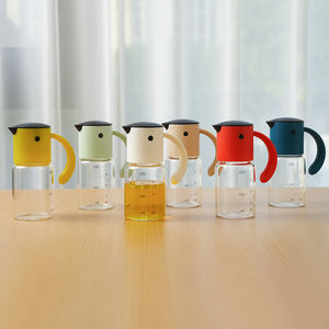 Forma di uccello PP corpo in plastica automatica gravità olio d'oliva e aceto Dispenser con 220ml di vetro borosilicato olio Dispenser - Product Image 2