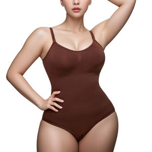 Body sin costuras moldeador de cuerpo completo con logotipo personalizado al por mayor Body de talla grande con Tanga y control de barriga - Product Image 3