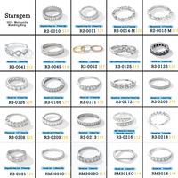 Spiral DNA Silver Promise Girls Luxury Design Mood Rings Bague de mariage en argent sterling Moissanite