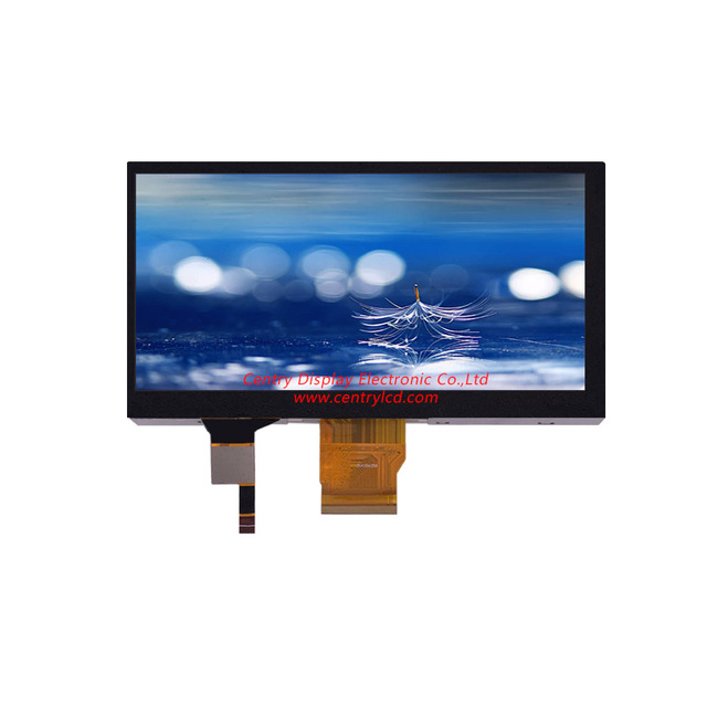 Mass Sale 7.0 Inch Tft Display  with CTP Capacitive Touch Screen Automotive Industrial Color Liquid Crystal Display