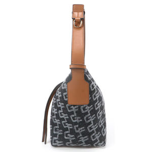 Bolso de hombro informal de mezclilla para mujer, bolso de mano con patrón de moda, bolso de gran capacidad con cremallera - Product Image 3