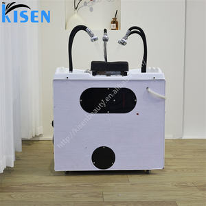 Kisen Compact Head Spa <span class=keywords><strong>Bac</strong></span> Sans Plomberie Mobile Style Japonais Shampooing Évier Salon Plateau De Massage avec Chauffage et Réservoir D'eau 60L - Product Image 5