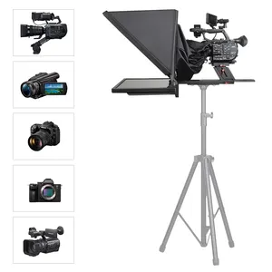 Desview Professional Broadcast Teleprompter T17 17 Inch HD Display Monitor 70/30 Beamsplitter Glass For Live Streaming