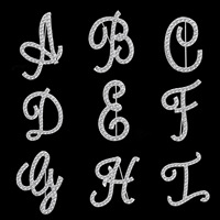 Kunshan Fabricant Métal Artisanat Pins or Badge broches lettre alphabet A à Z Épinglette Épingles en émail personnalisées