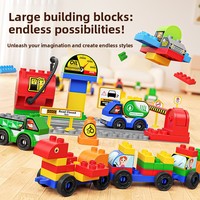 Bloques de Construcción de Plástico ABS Grandes para Niños, 40 Piezas, Educativos, Apilables, Encajables, Robot Transformable, Unisex, Navidad