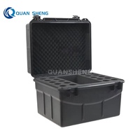 Étui de transport pour microphone dynamique filaire portable, coque en ABS légère et durable avec insert en mousse pour un transport facile