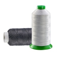Hilo de Coser Ecológico para Tejidos de Pantalla Táctil, Hilo de Bordado Conductor Plateado, Hilo de Coser Antiestático