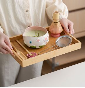 7 Pcs Relief Sakura Matcha Bowl <b>Set</b> Colorful Flower Shape <b>Tea</b> Matcha Chawan Tool <b>Set</b> with Mouth, Salad Bowl, <b>Tea</b> Whisk <b>Set</b> - Product Image 2