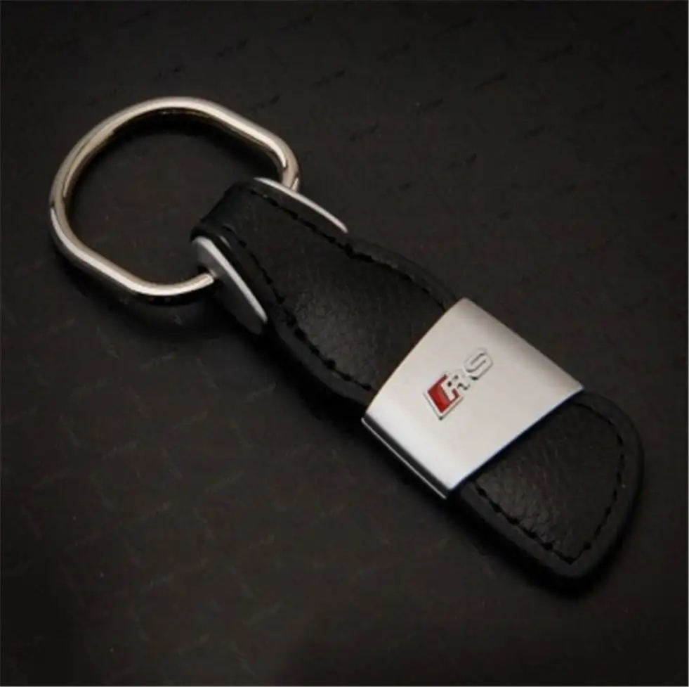 Bulk Car Pu Genuine Leather Key Chain Keyring Custom Leather Keychain
