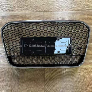 กระจังหน้าโครเมียมสีดำ ABS สำหรับ Audi 12-15 A6 C7 S6 Facelift RS6 Style ยี่ห้อ PNB อะไหล่รถยนต์ใหม่เอี่ยม รับประกัน 3 เดือน พร้อมส่งแบบดรอปชิปปิ้ง - Product Image 4