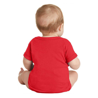Großhandel Baby Strampler Personalisierbar DIY Logo Kurzarm 100% Baumwolle Uni Stoff Babykleidung