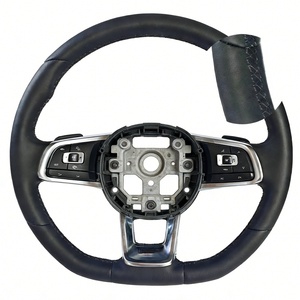 Volante Deportivo de 3 Radios en Cuero para VW Carbon T6 Scirocco Jetta Mk6 Golf Mk7 <span class=keywords><strong>Polo</strong></span> <span class=keywords><strong>GTI</strong></span>, Venta al Por Mayor de Fábrica - Product Image 3