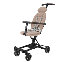 Poussette multifonction 4 en 1 légère pliable à une main taille cabine en tissu construction en alliage d'aluminium pour bébés de 6 à 36 mois