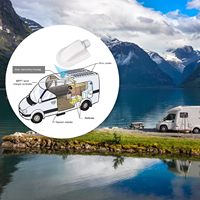 Boîtier d'entrée solaire blanc à câble unique, étanche en ABS pour toits de camping-cars, bateaux et yachts
