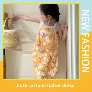 <span class=keywords><strong>Vestito</strong></span> Estivo per Bambine Stile Coreano, Gonna con Bretelle Stampata in Poliestere alla Moda per Neonate e Bambine - Product Image 2