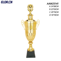 Trophée de la Coupe Euro 2024 ELOR, grande taille, sport, meilleur artisanat en métal pour les fans de football
