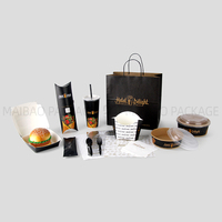 Emballage alimentaire personnalisé Boîte à emporter pour frites Boîtes à burger jetables pour poulet frit Boîtes d'emballage en papier pour frites et chips