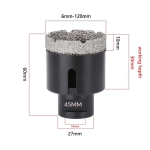 BEILI M14 Foret diamanté brasé sous vide pour marbre et maçonnerie, scie cloche pour carrelage céramique et granit - Product Image 2