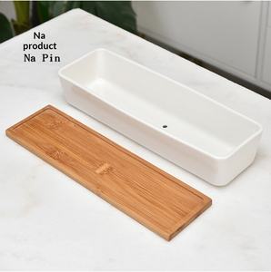 Pot à fleurs en céramique Napin pour l'exportation, pot long en porcelaine blanche exclusif pour plantes succulentes, idéal pour le commerce électronique transfrontalier - Product Image 6