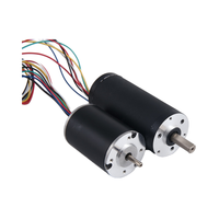 Moteur CC sans balais 42 mm Nema17 à bride, forme ronde, 24 V 36 V 46 W 4000 tr/min pour ventilateurs, faible bruit