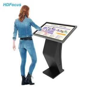 Hdfocus 32 Inch LCD All In One Pc Touch Screen Kiosk Advertising Equipment Digital Signage Screen