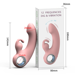 Vibratore Rabbit per Punto <span class=keywords><strong>G</strong></span>, Giocattoli Sessuali con Modalità di Vibrazione, Vibratori Realistici per Coppie, Dildo Anale, Giocattoli per Adulti per il Piacere Femminile e di Coppia - Product Image 5