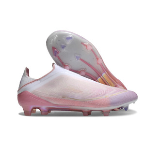 Nuove Scarpe da Calcio <span class=keywords><strong>Senza</strong></span> <span class=keywords><strong>Lacci</strong></span> FG, Scarpini da Calcio Unisex con Tomaia Traspirante in Maglia, Tacchetti Antiscivolo OEM Primavera/Inverno - Product Image 2