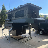 Camper robuste sur mesure à toit relevable pour pick-up, idéal pour les voyages de camping tout-terrain