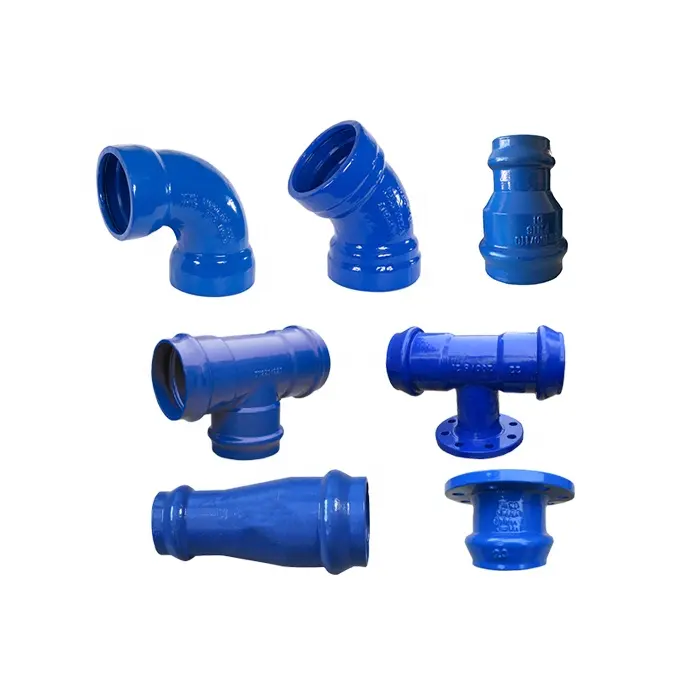 ISO2531, En545, En598 DI-Rohr verbindungs stücke für PVC-Rohre und Rohre aus duktilem Eisen