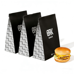 Bolsa <span class=keywords><strong>de</strong></span> Papel Antigrasa <span class=keywords><strong>de</strong></span> Grado Alimenticio con Logotipo Personalizado e Impresión a Medida para Papas Fritas, Hamburguesas y Sándwiches - Product Image 3